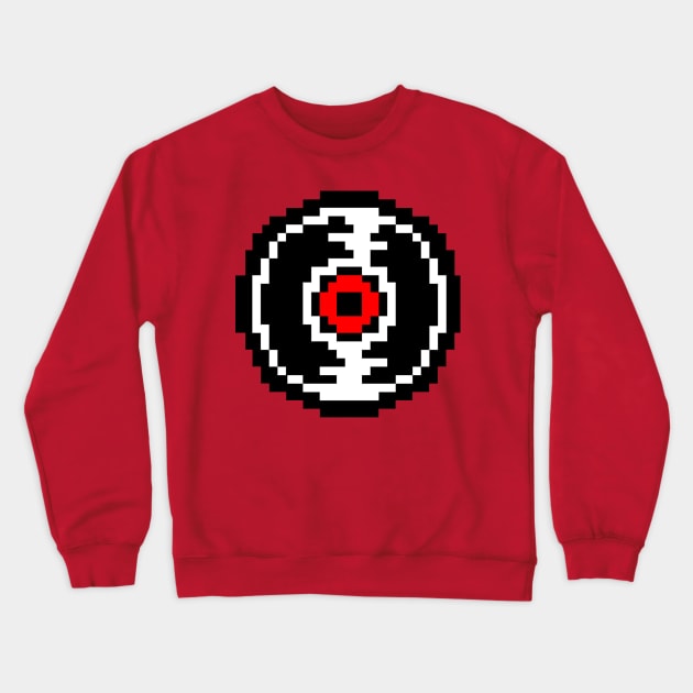 Dave Strider Record Shirt Design (Pixelated) Crewneck Sweatshirt by Frosty Zalo